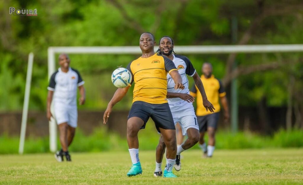 Le président Ibrahim Traoré a joué un match de gala avec les joueurs professionnels